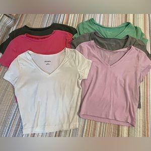 Lot of 6 crop shirts —- teen 🤩